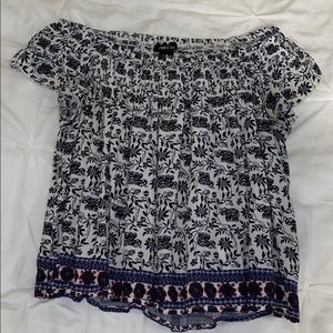 Off the shoulder crop top